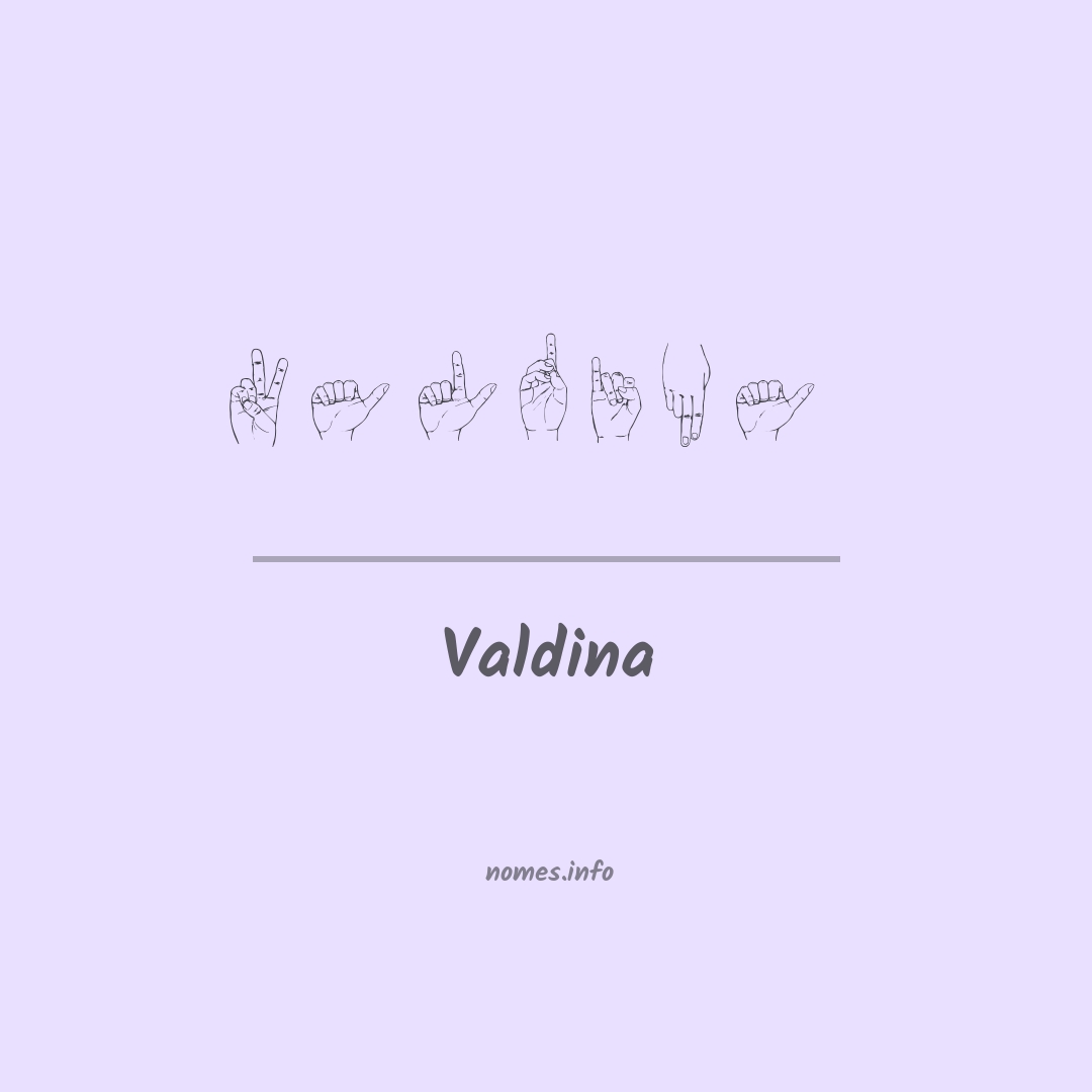 Valdina em Libras