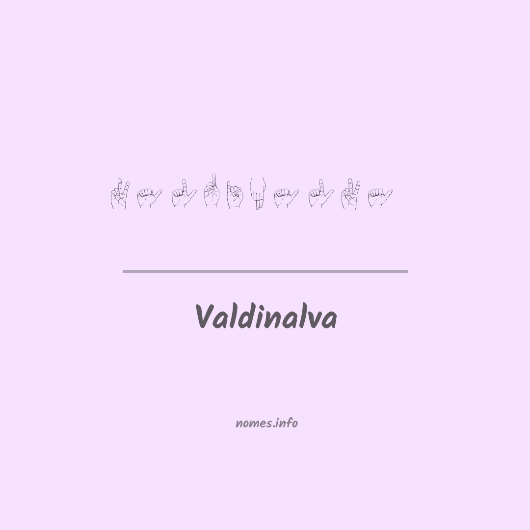 Valdinalva em Libras