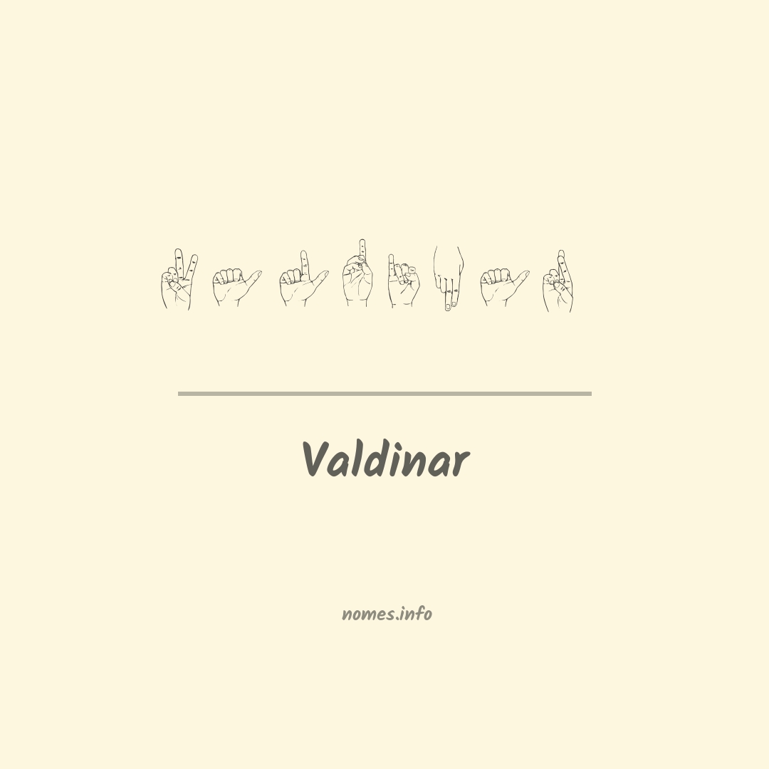 Valdinar em Libras