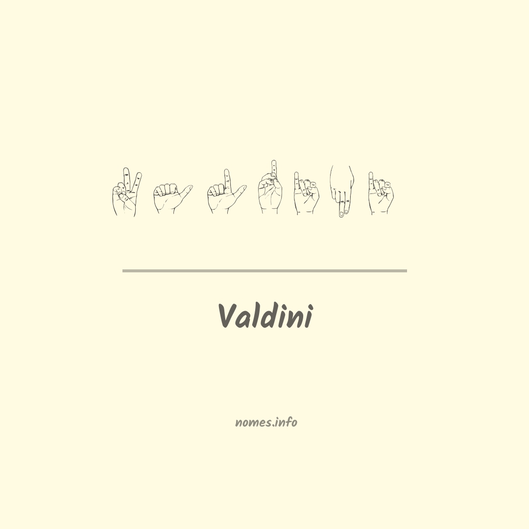 Valdini em Libras