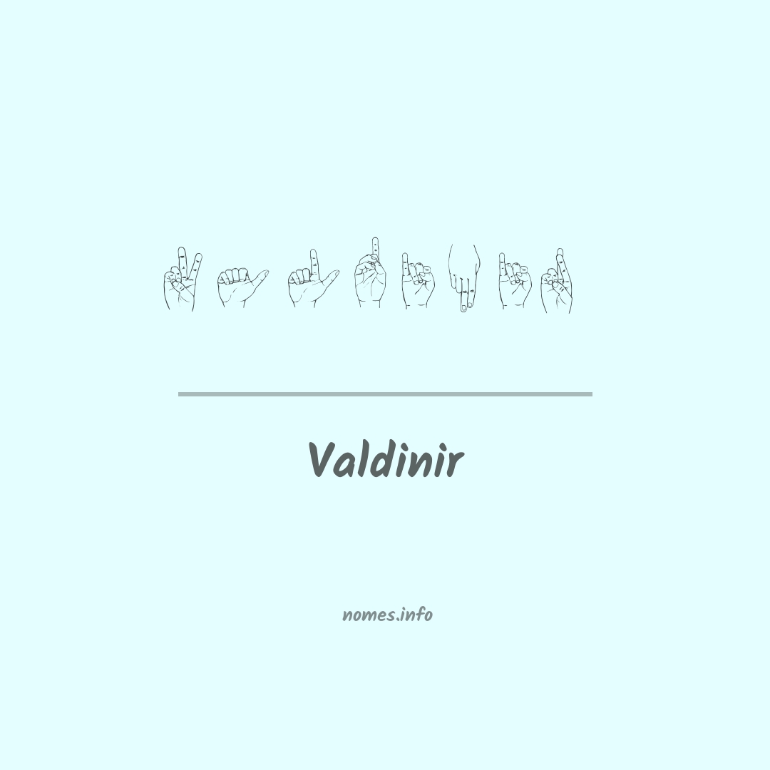Valdinir em Libras