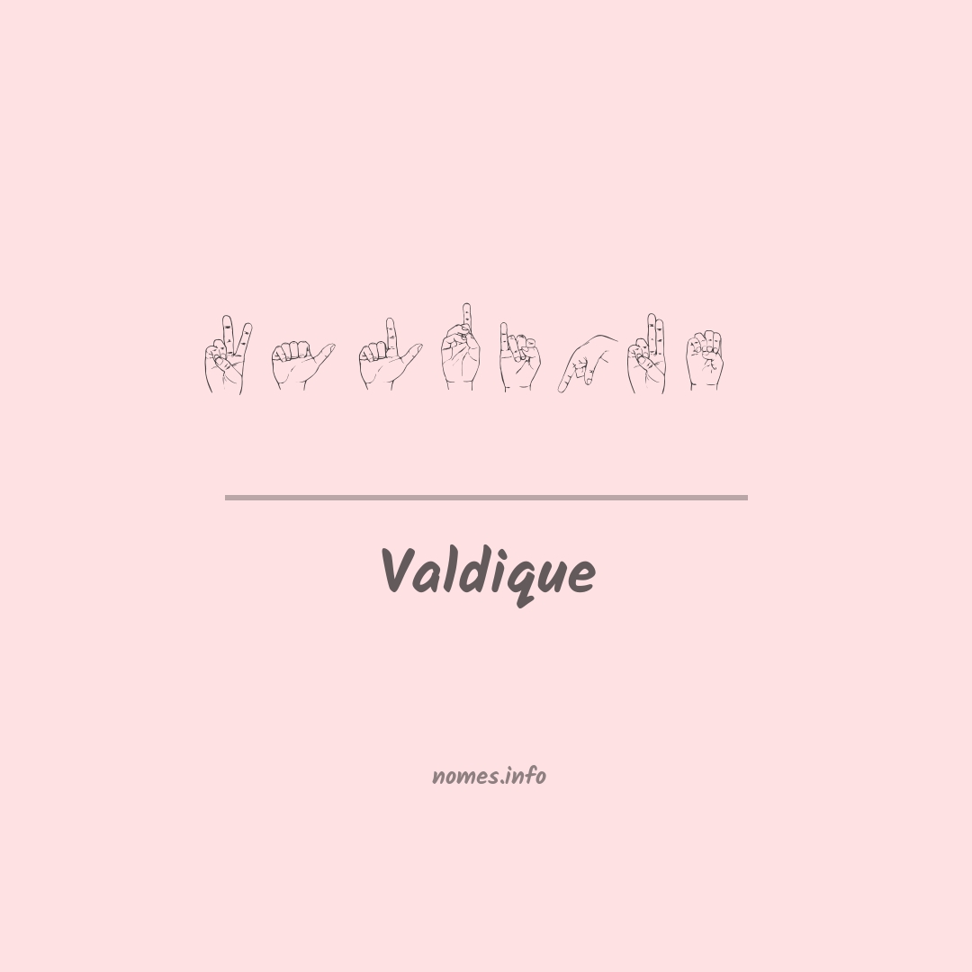 Valdique em Libras