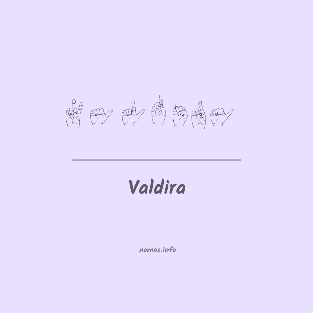 Valdira em Libras