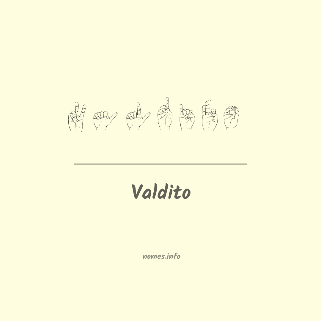 Valdito em Libras