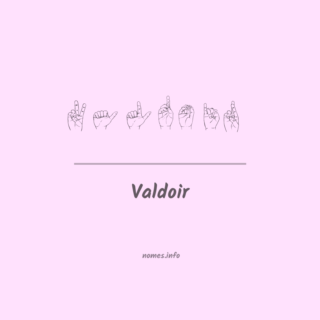 Valdoir em Libras