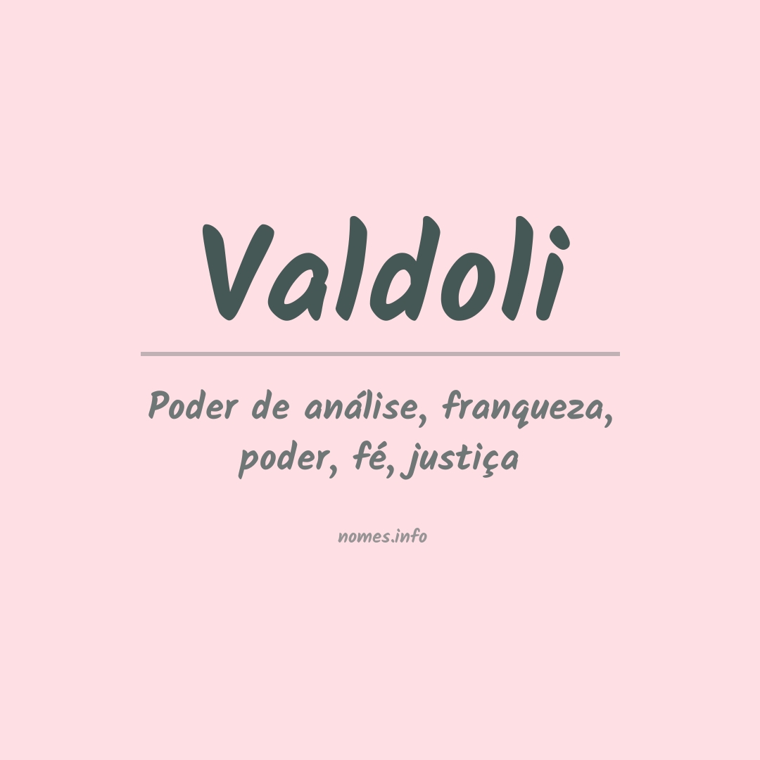 Significado do nome Valdoli