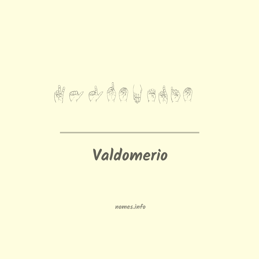 Valdomerio em Libras