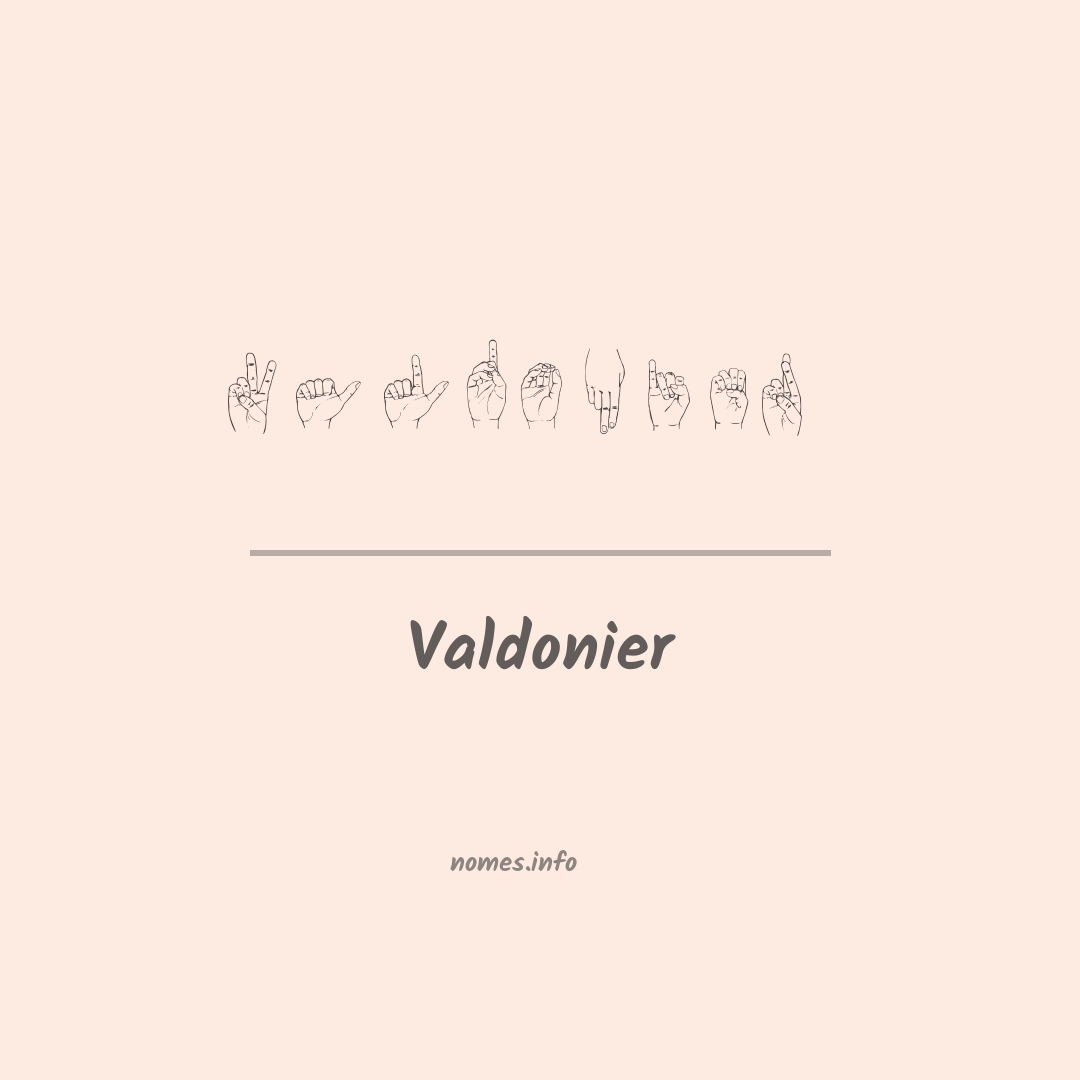 Valdonier em Libras