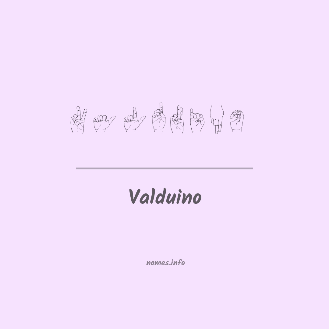 Valduino em Libras