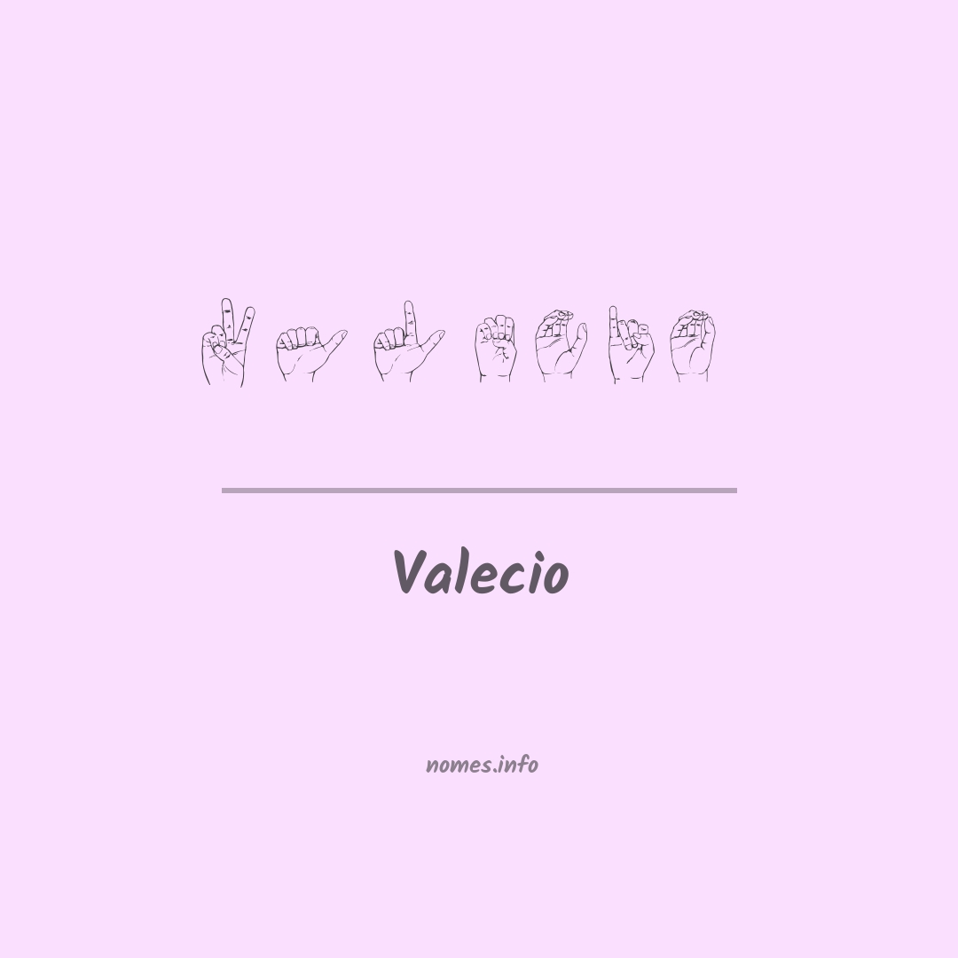 Valecio em Libras