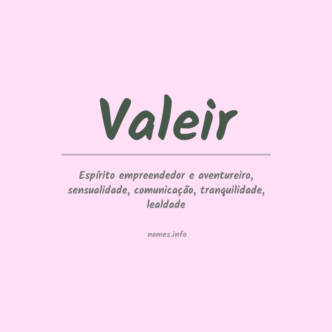 Significado do nome Valeir