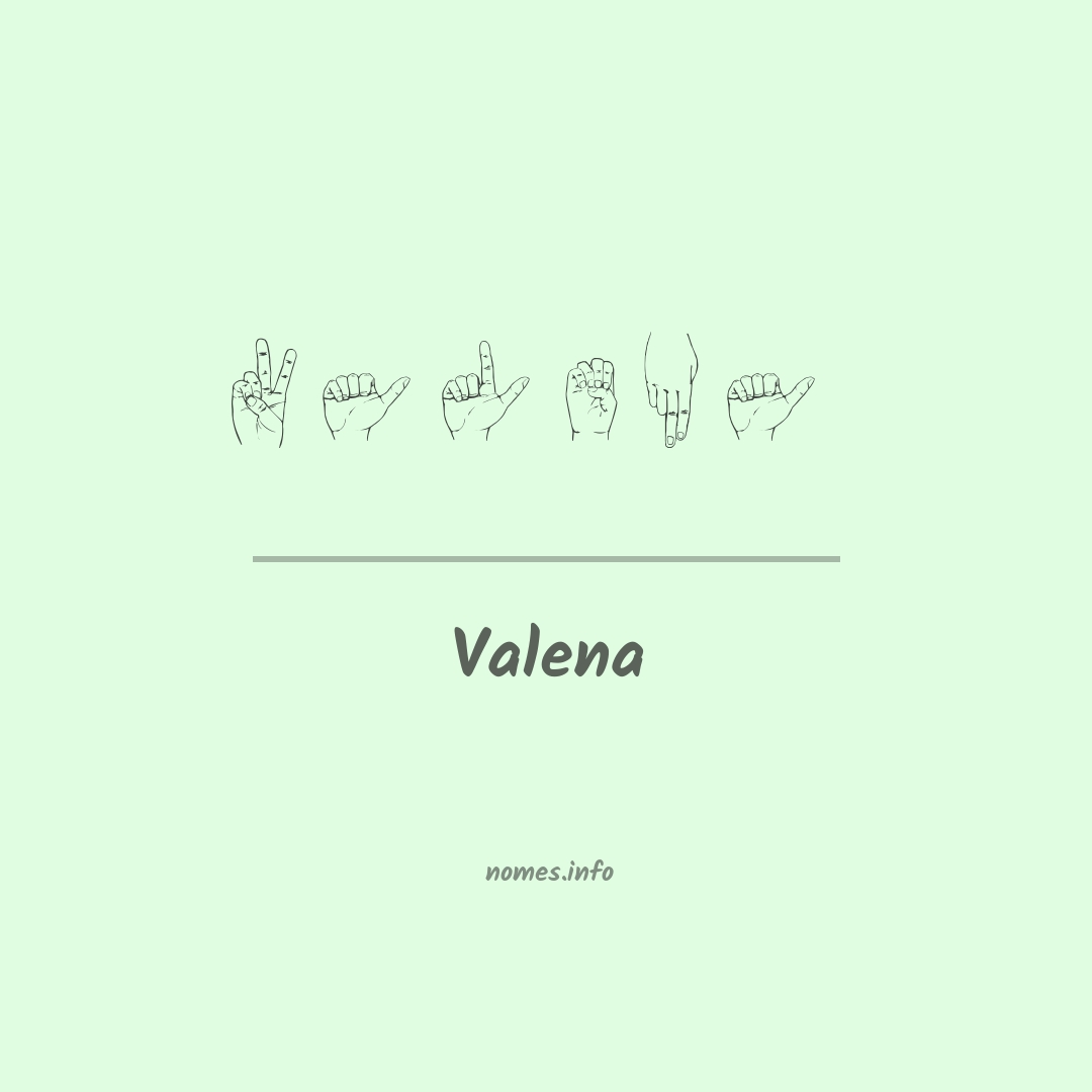 Valena em Libras