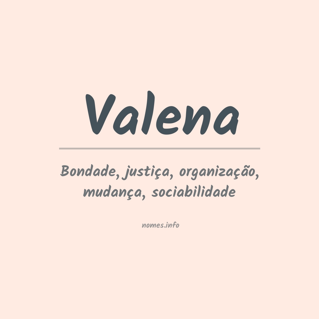 Significado do nome Valena
