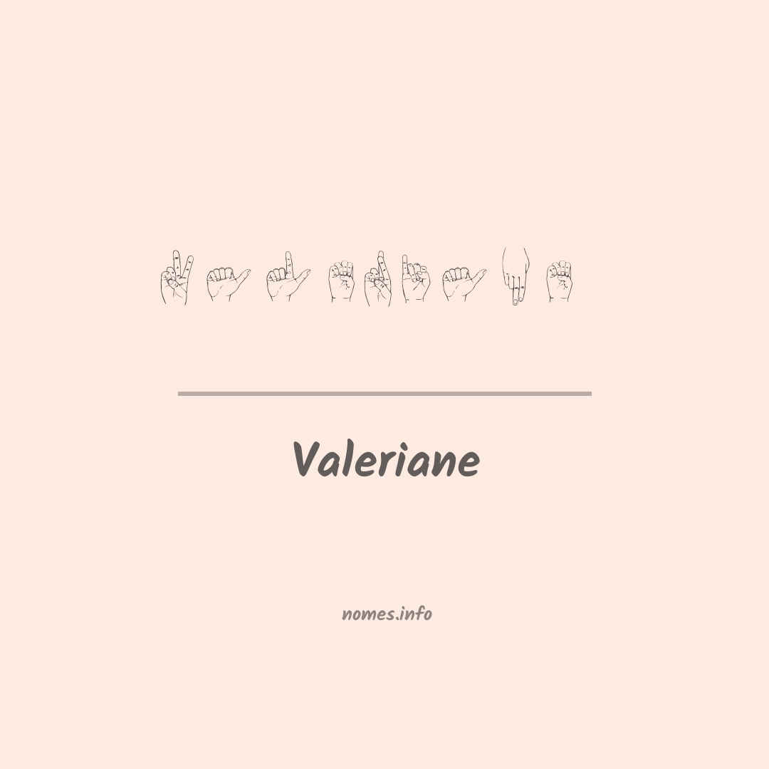 Valeriane em Libras