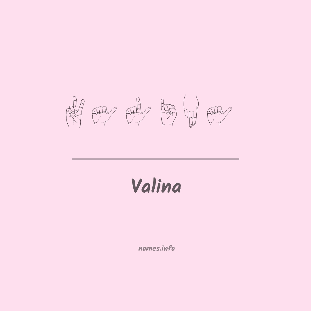 Valina em Libras