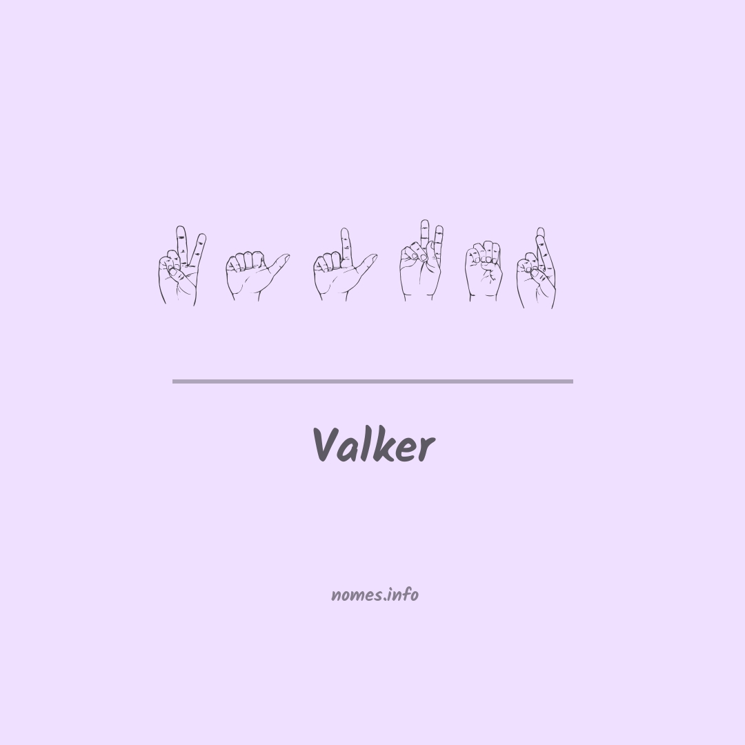 Valker em Libras