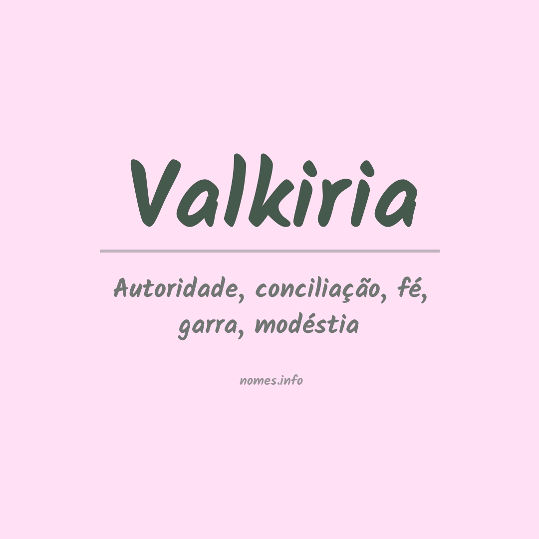Significado do nome Valkiria