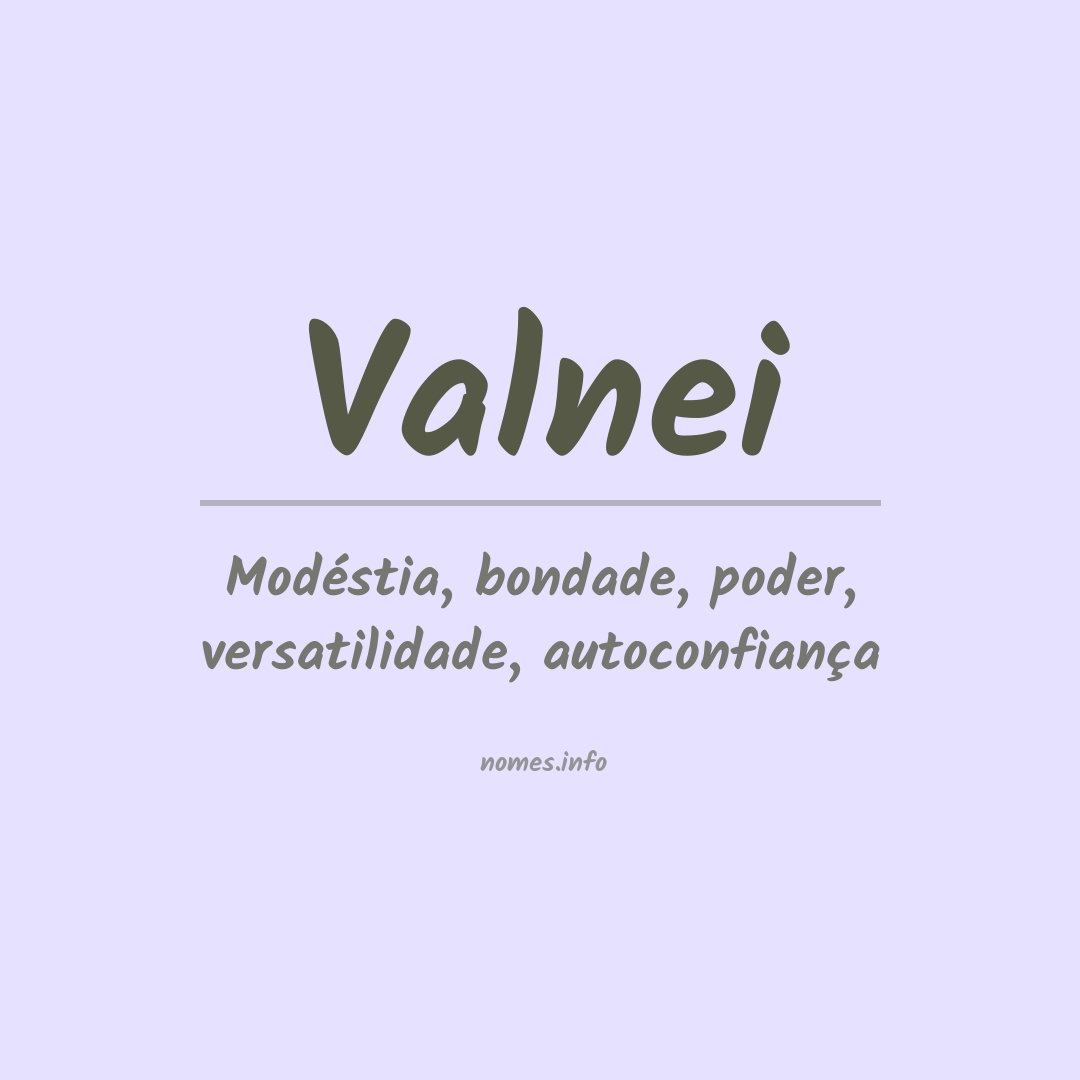 Significado do nome Valnei