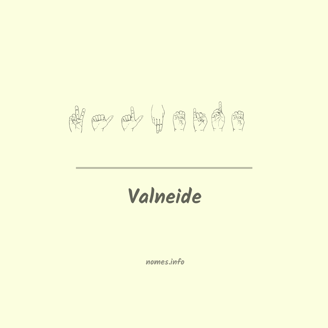 Valneide em Libras