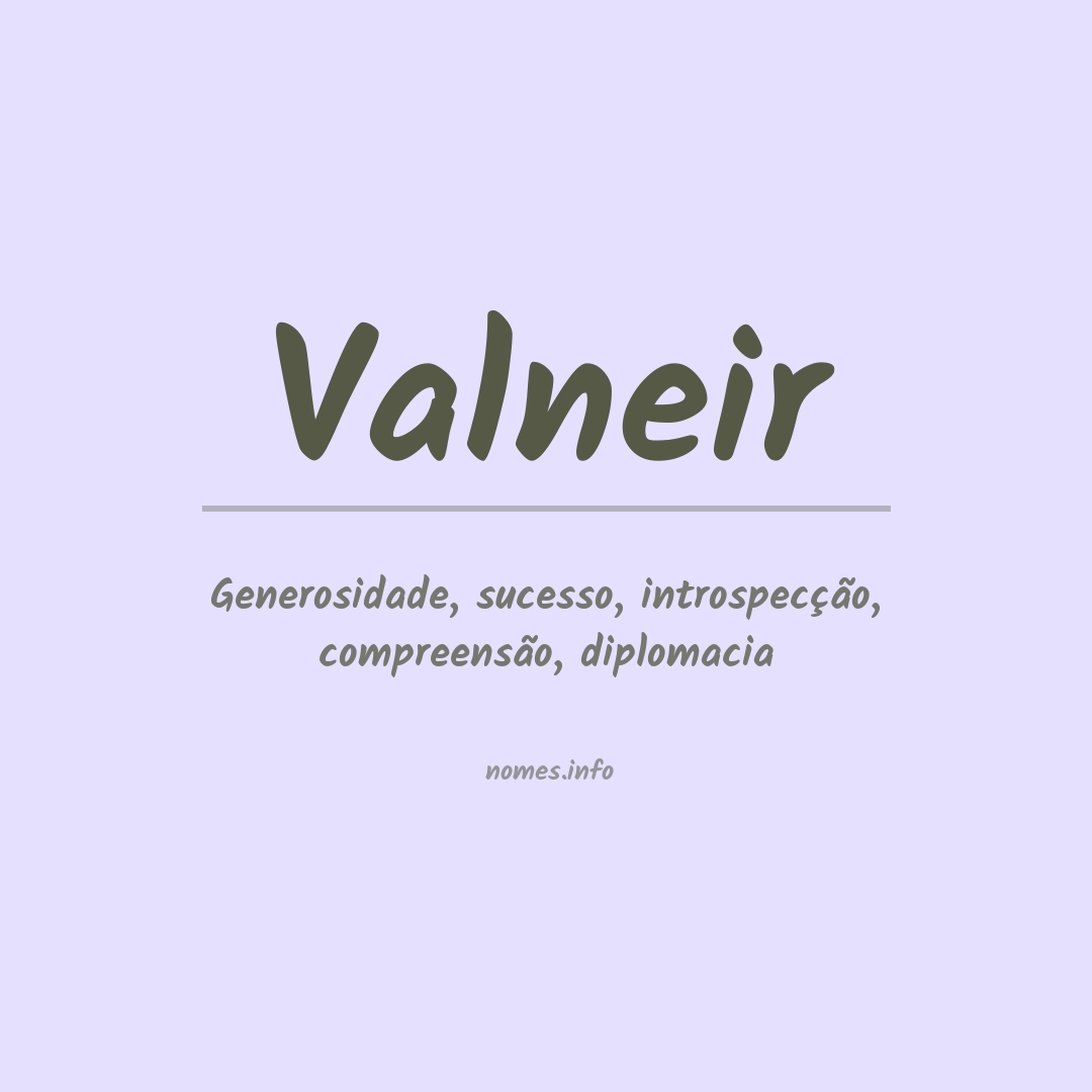 Significado do nome Valneir