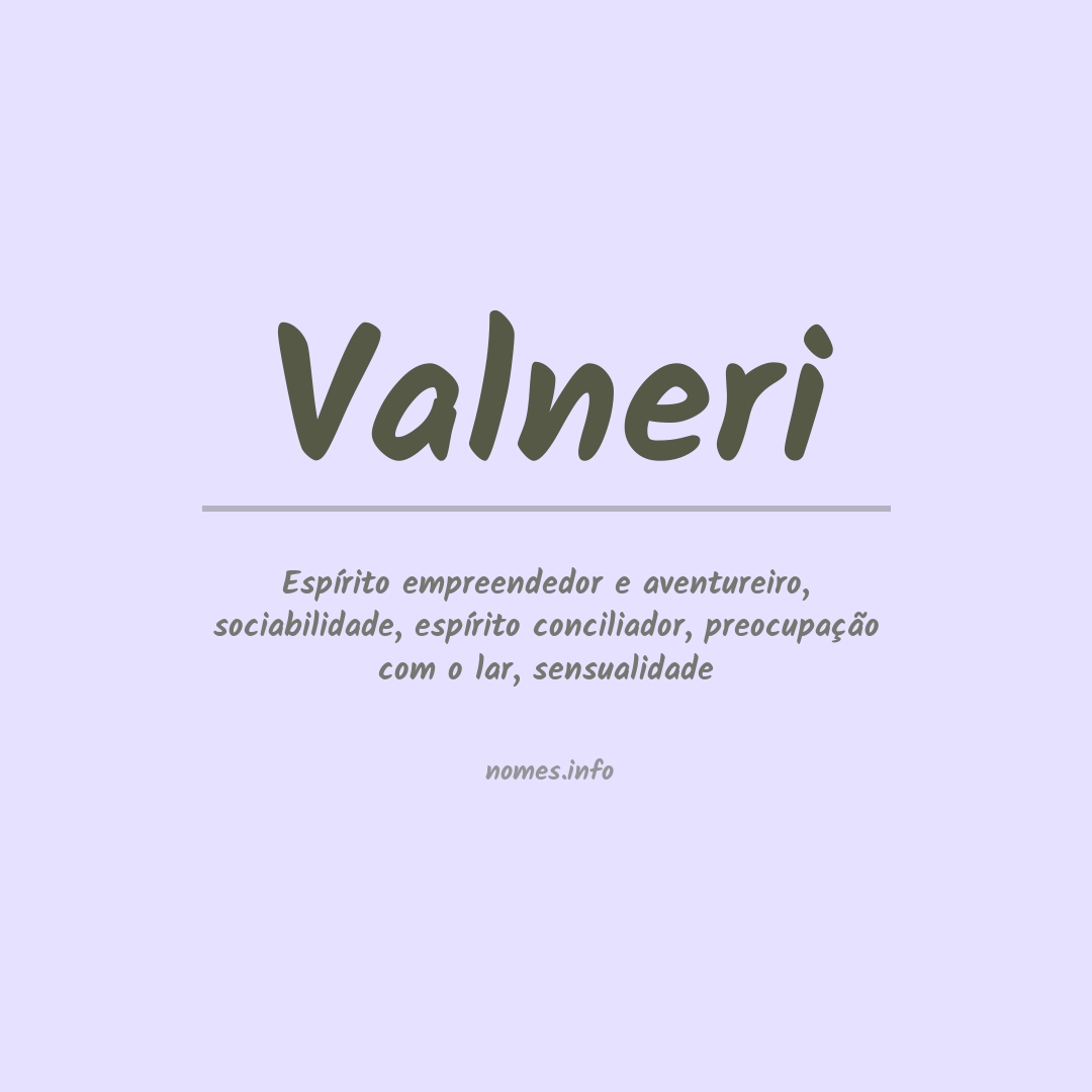 Significado do nome Valneri