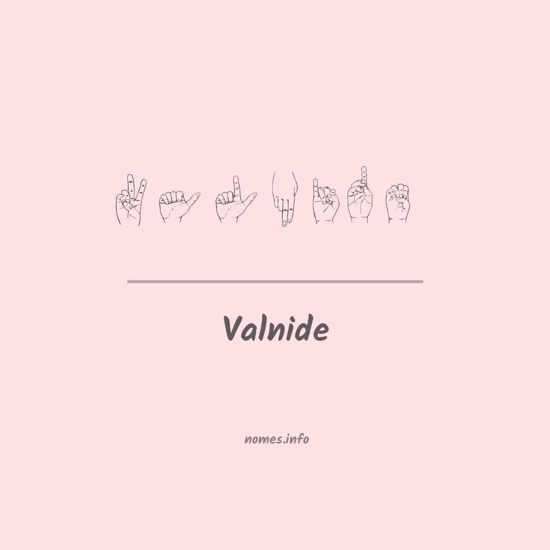 Valnide em Libras