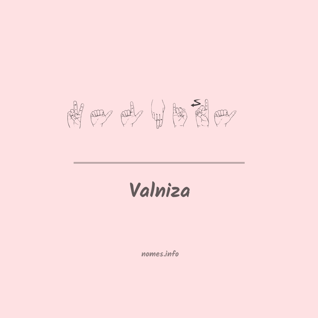 Valniza em Libras
