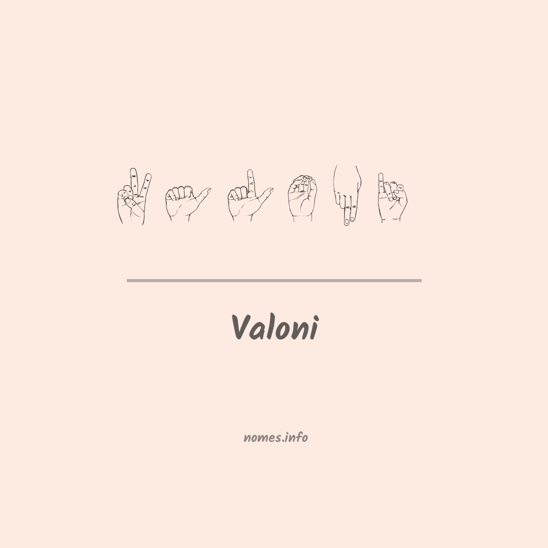 Valoni em Libras