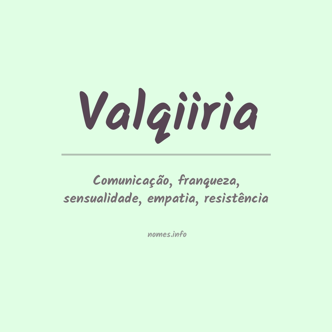 Significado do nome Valqiiria