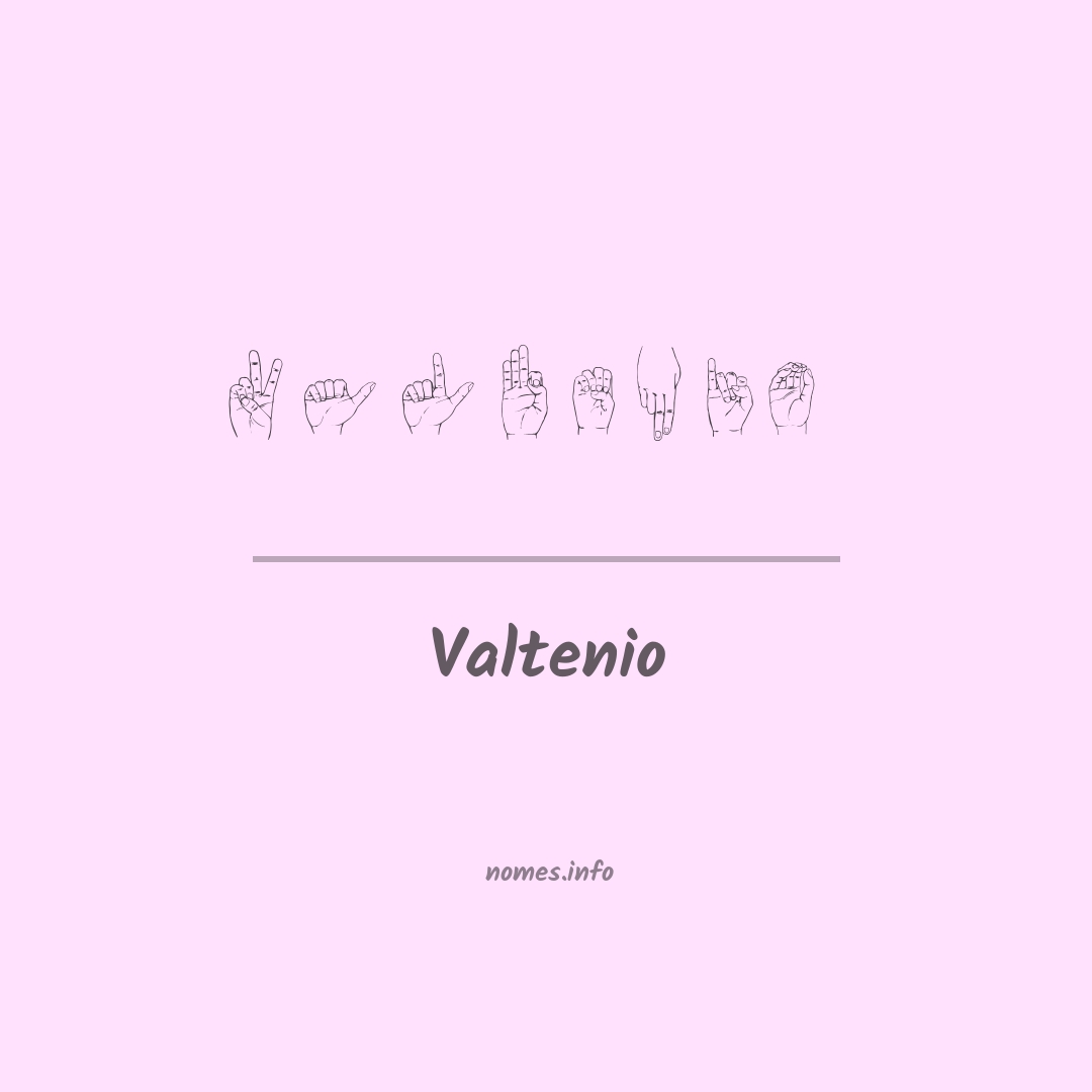Valtenio em Libras