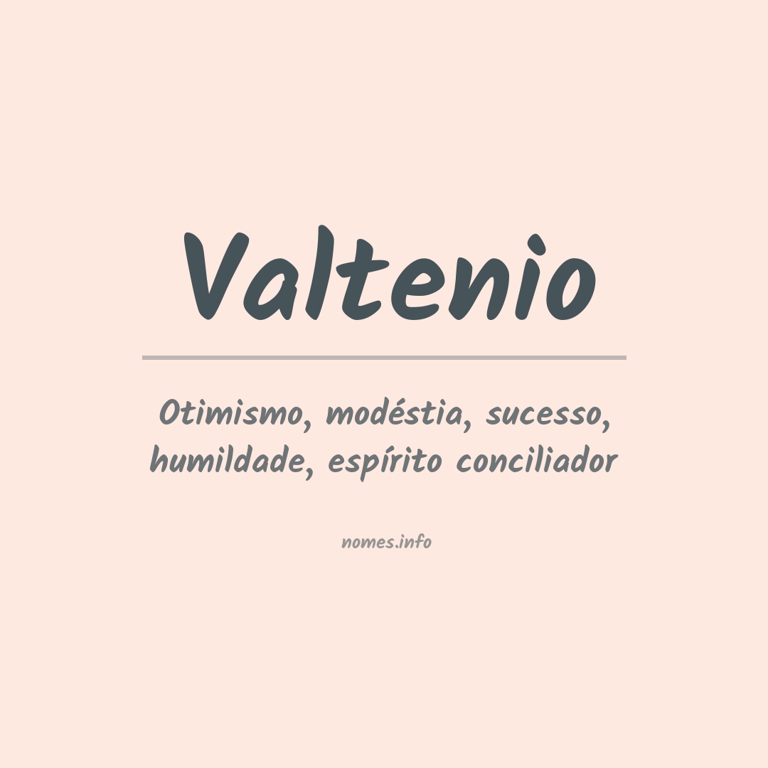 Significado do nome Valtenio