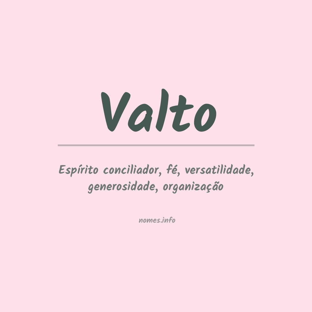 Significado do nome Valto