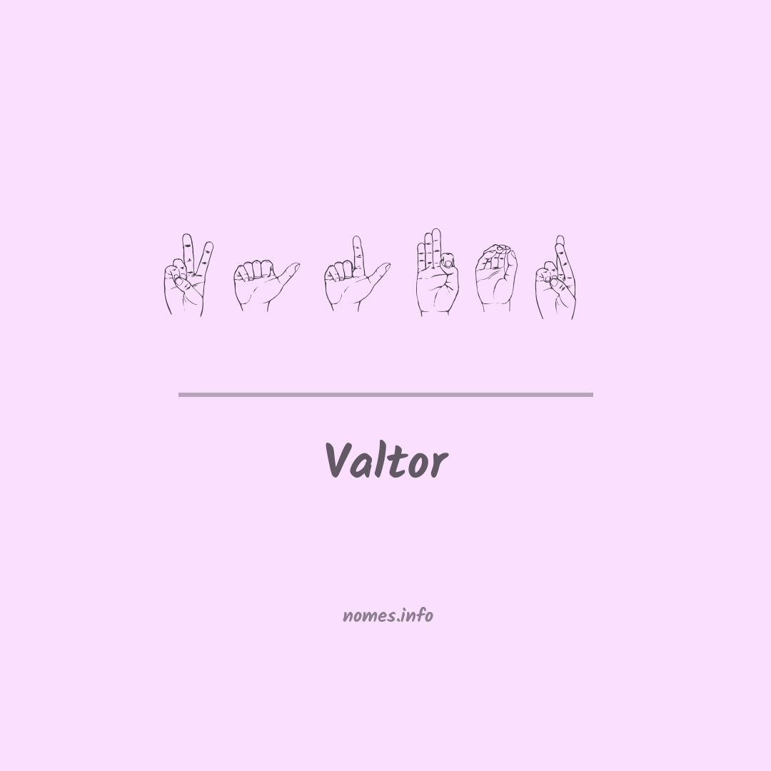 Valtor em Libras