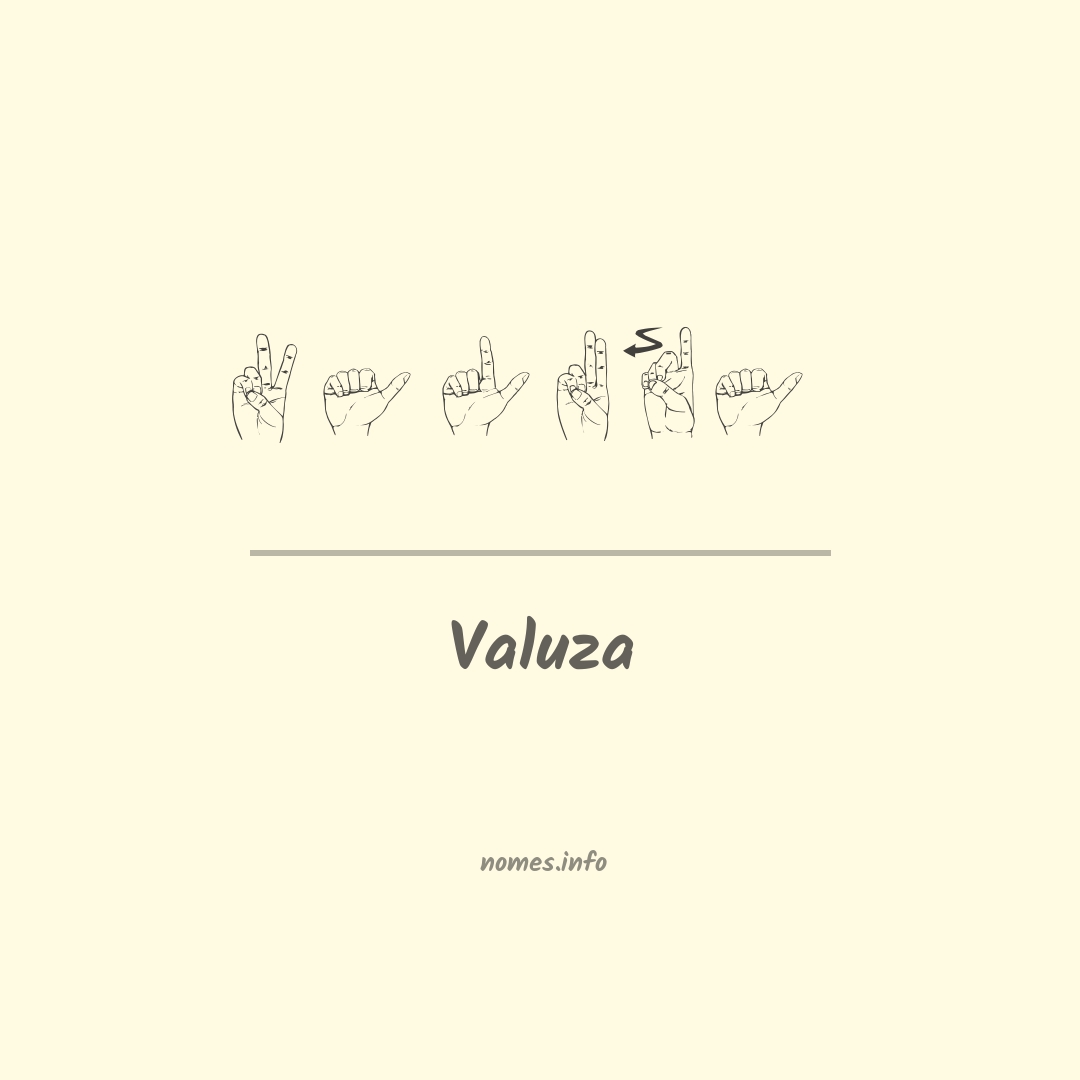 Valuza em Libras