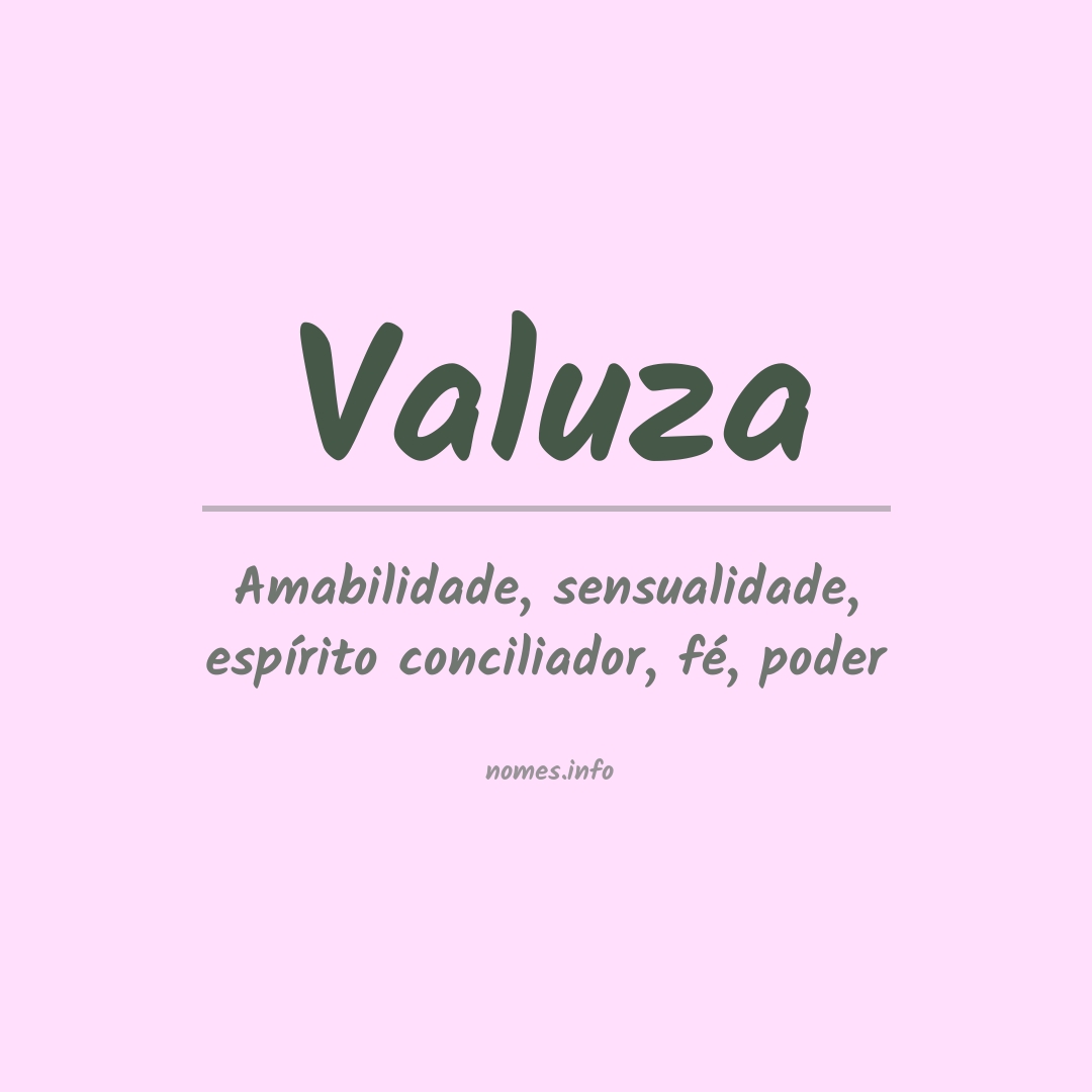 Significado do nome Valuza