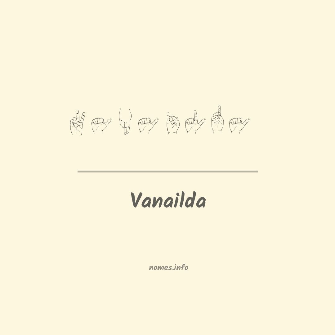 Vanailda em Libras