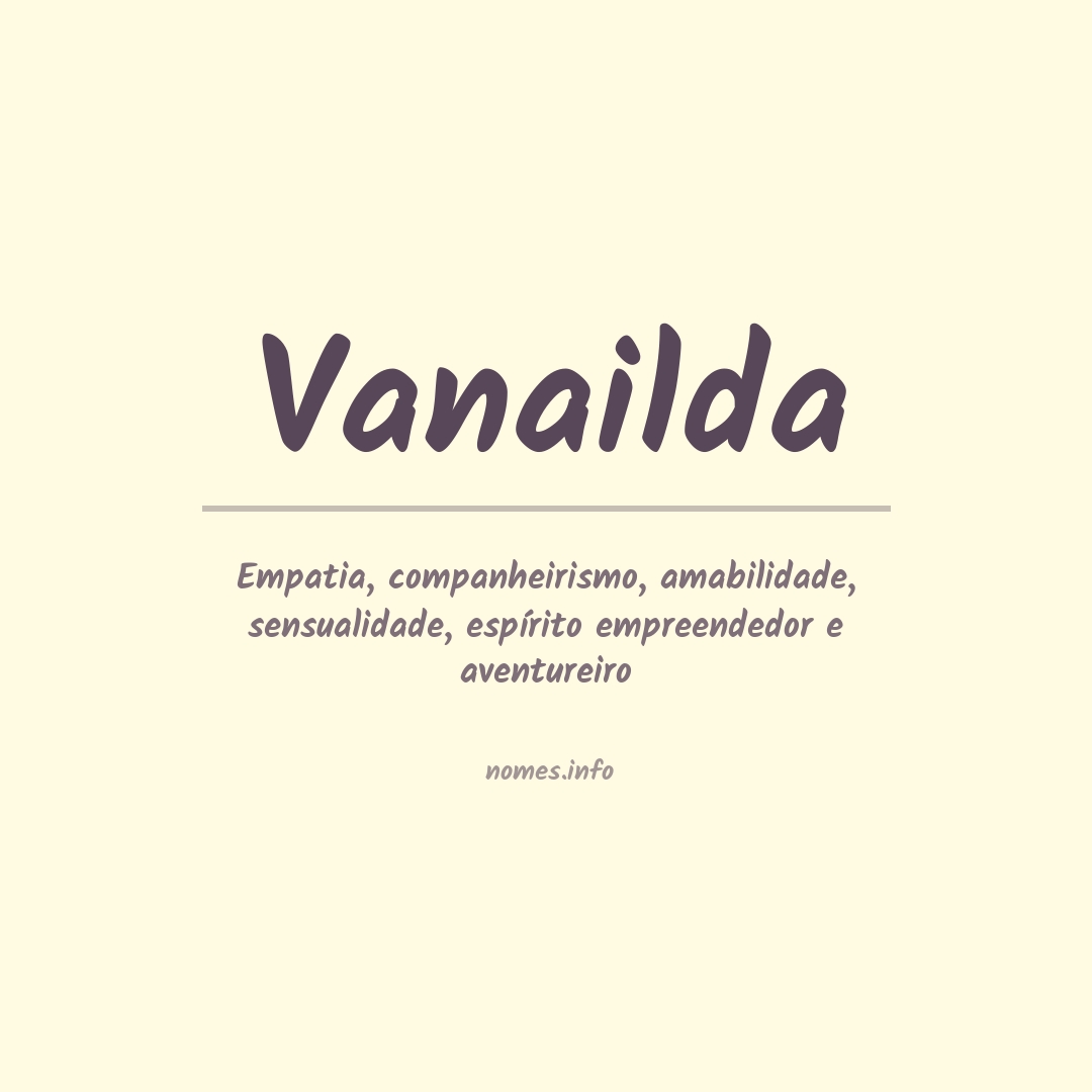 Significado do nome Vanailda