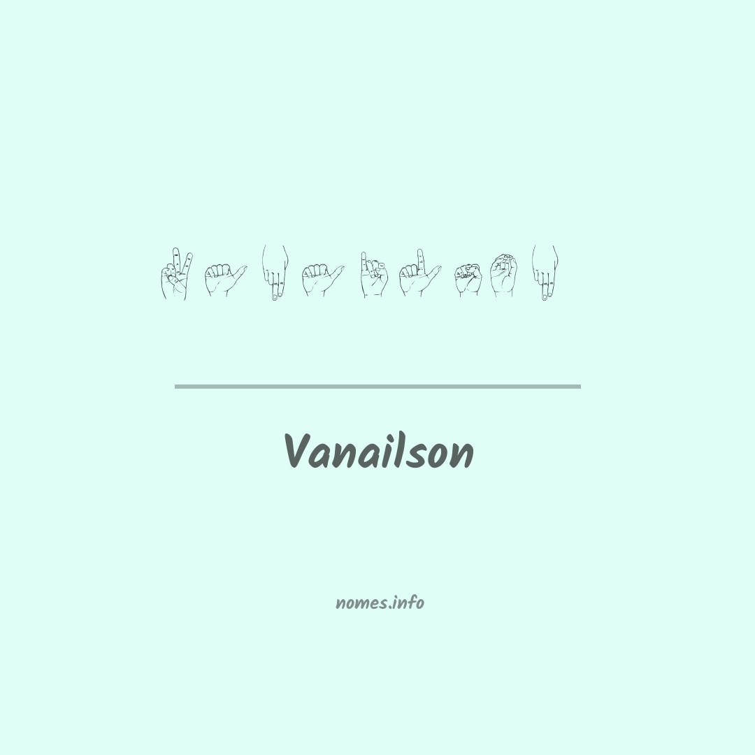 Vanailson em Libras