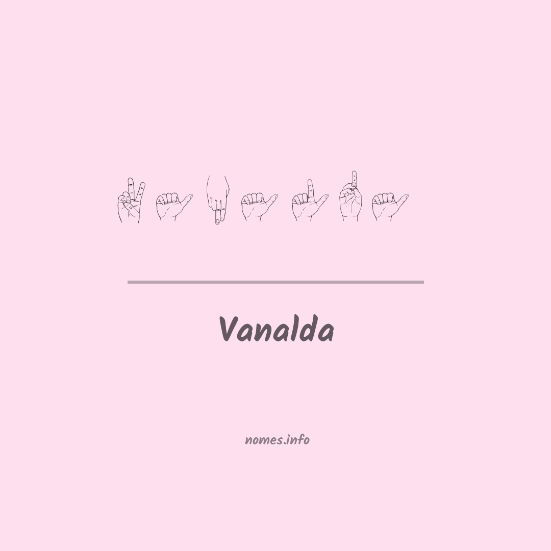Vanalda em Libras
