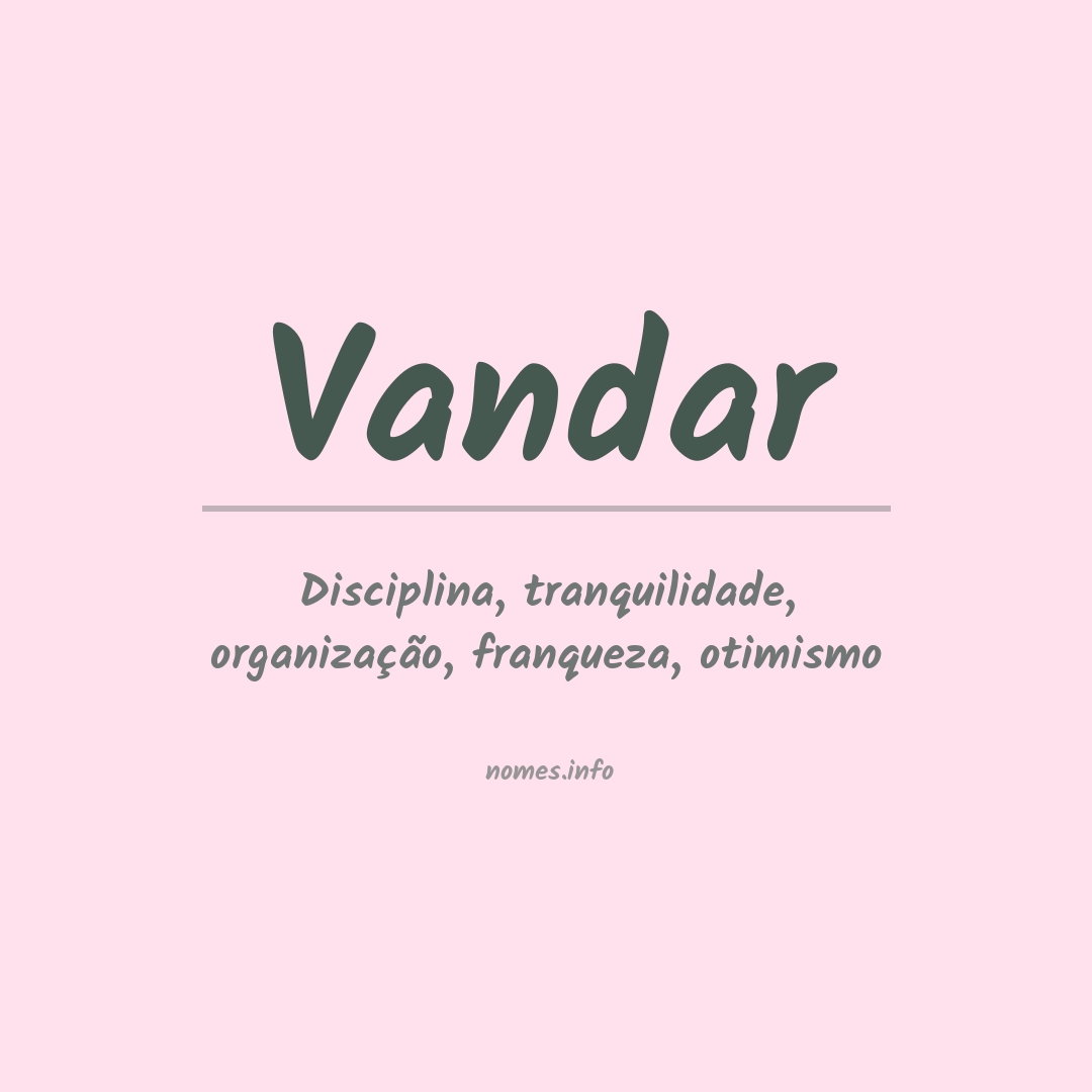 Significado do nome Vandar