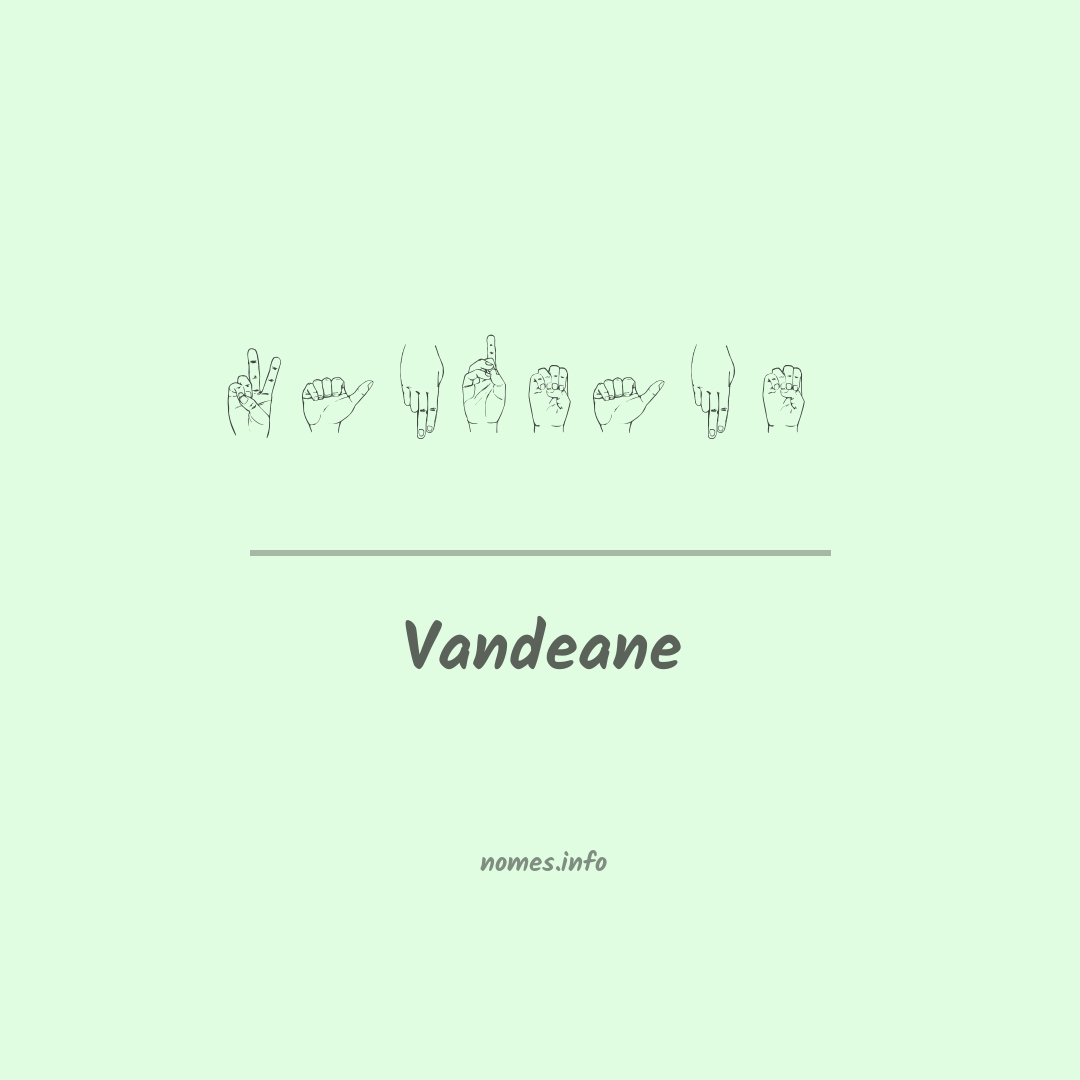 Vandeane em Libras