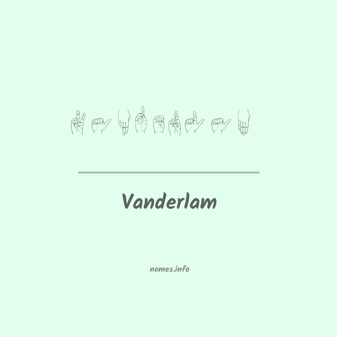 Vanderlam em Libras
