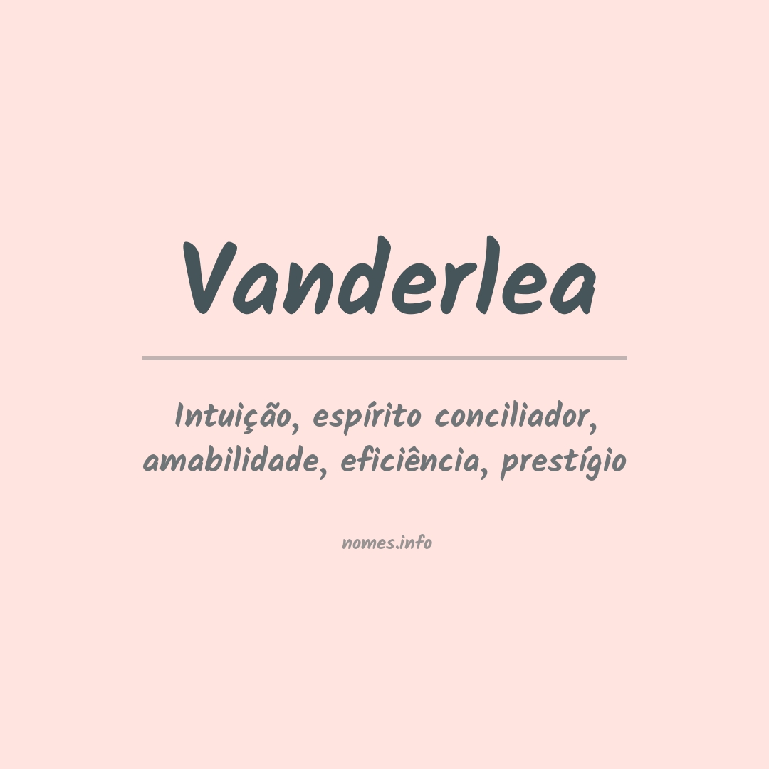 Significado do nome Vanderlea