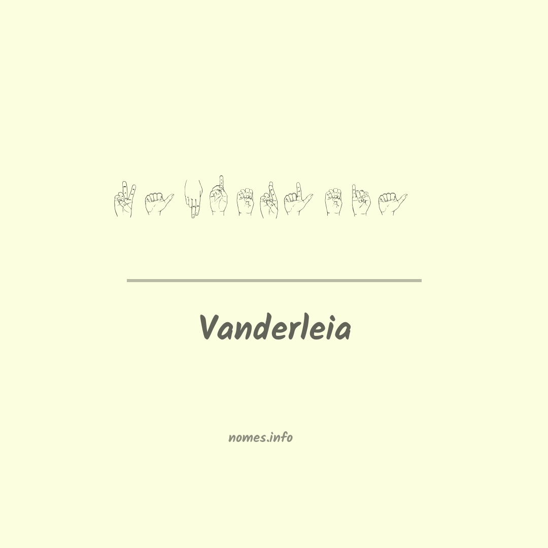 Vanderleia em Libras
