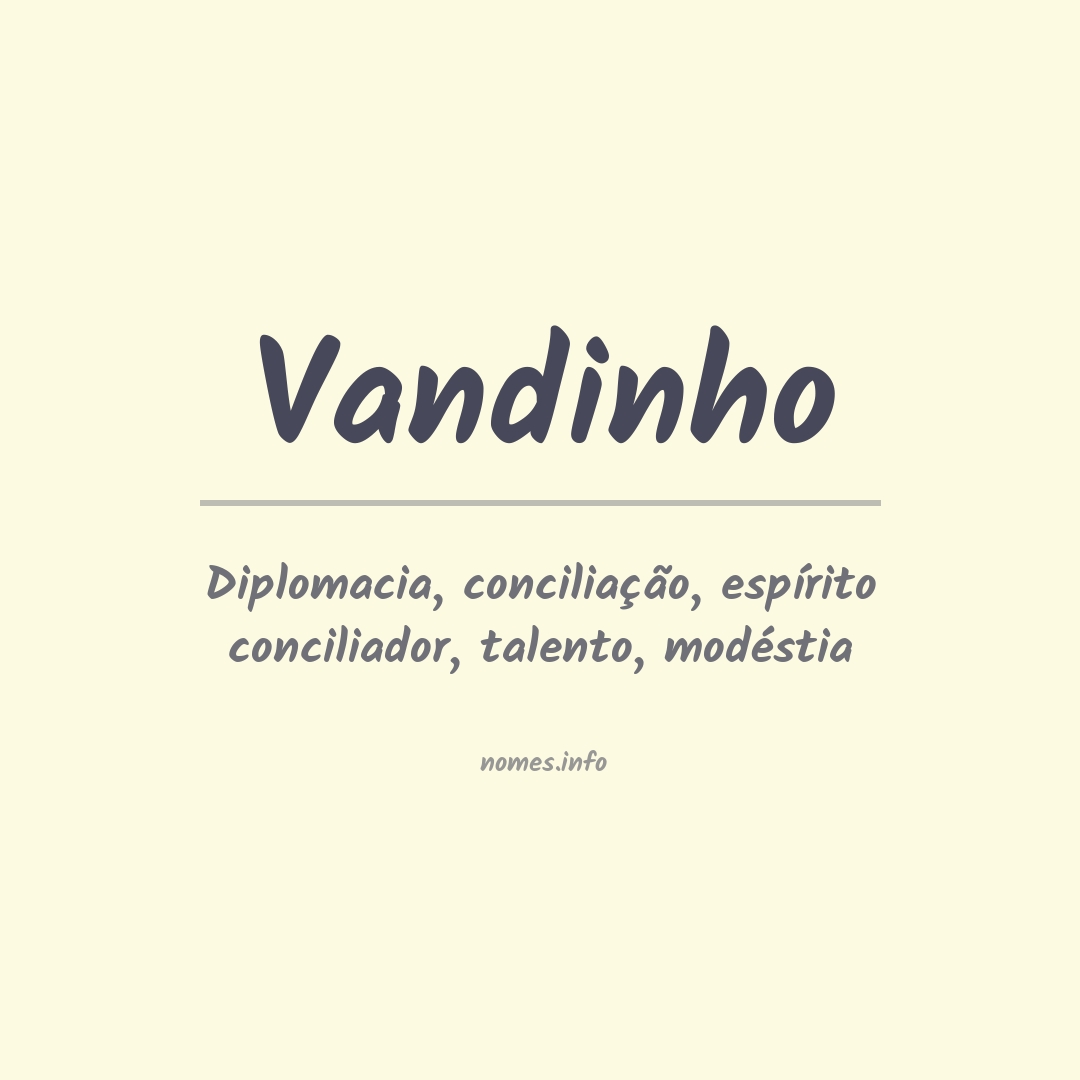 Significado do nome Vandinho