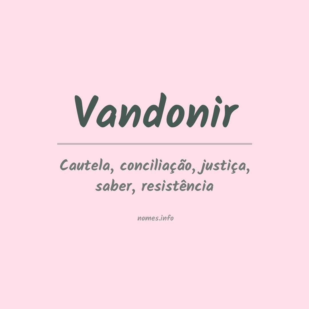 Significado do nome Vandonir