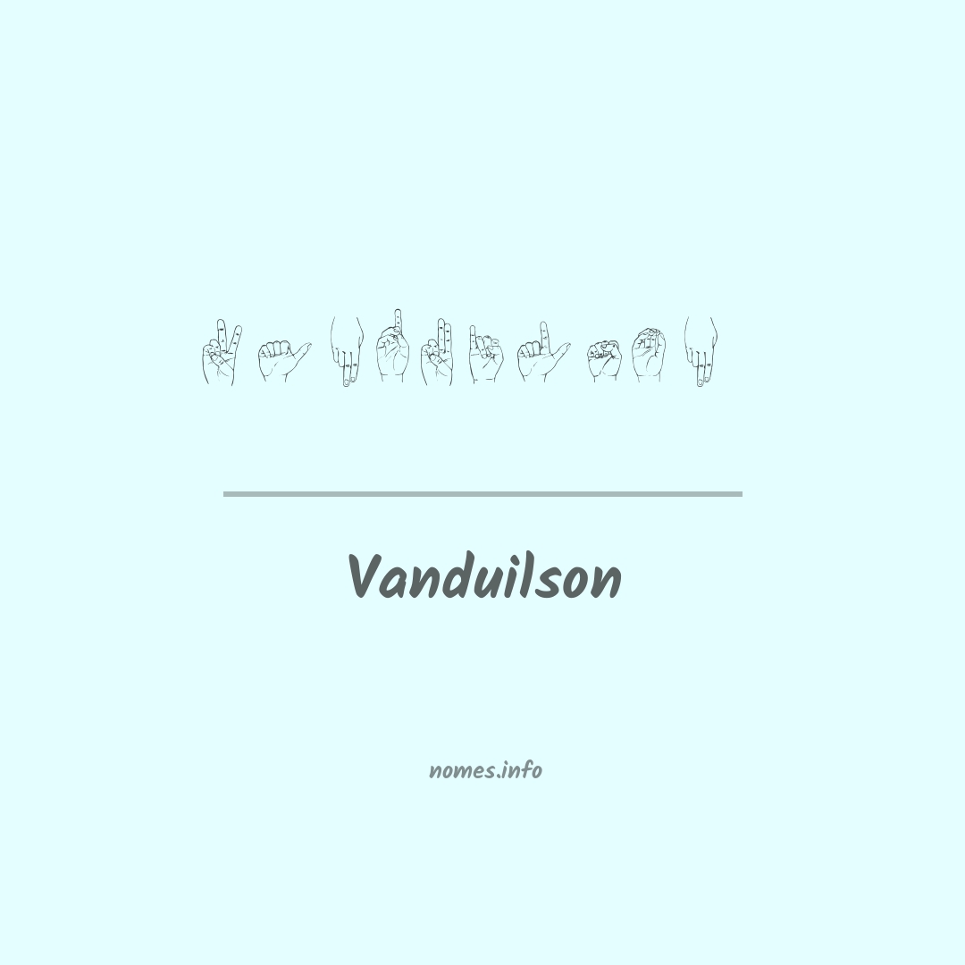 Vanduilson em Libras