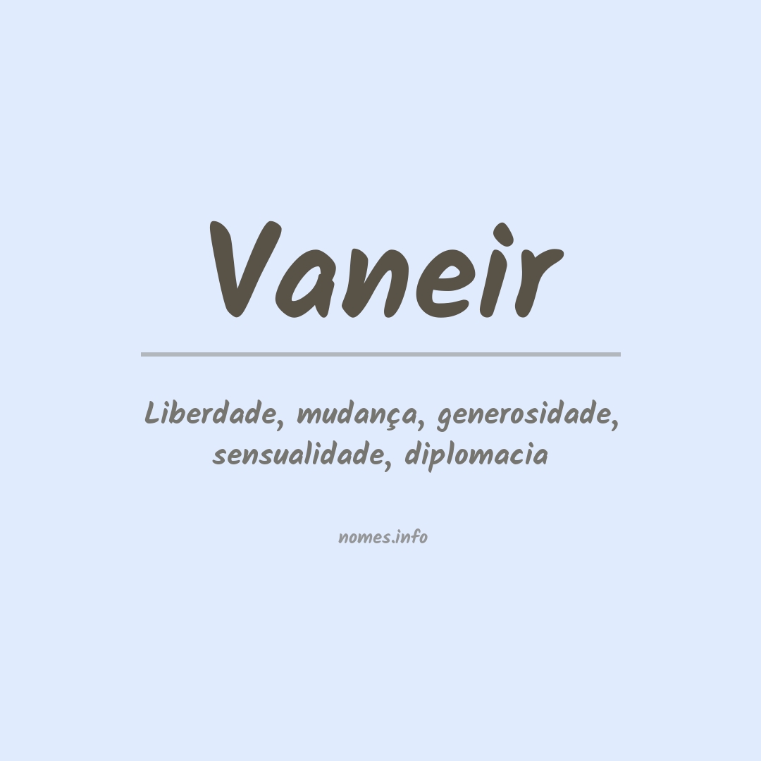 Significado do nome Vaneir