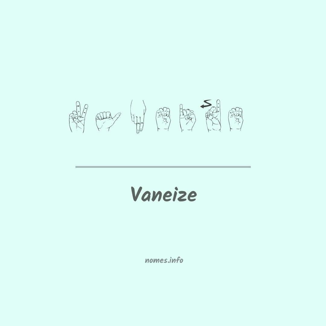 Vaneize em Libras