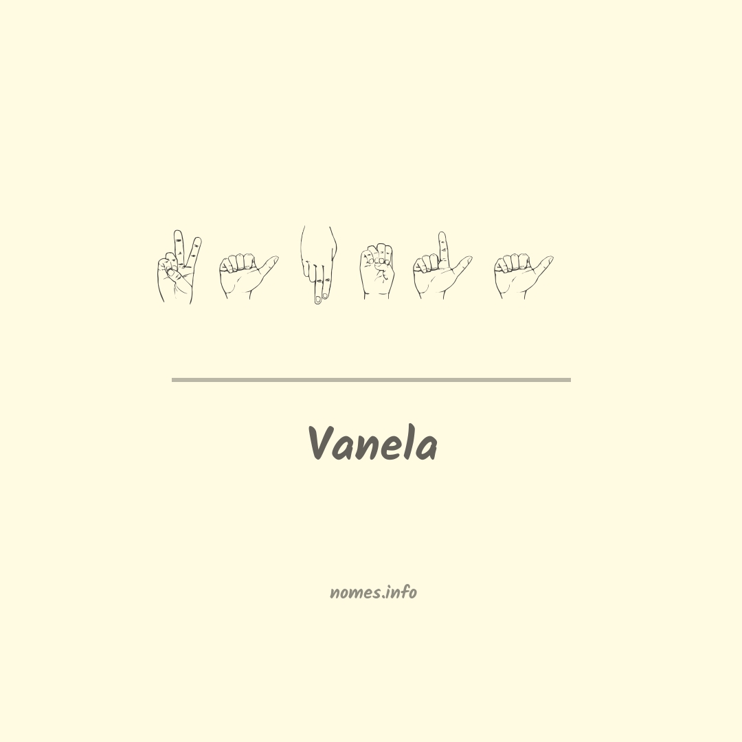 Vanela em Libras
